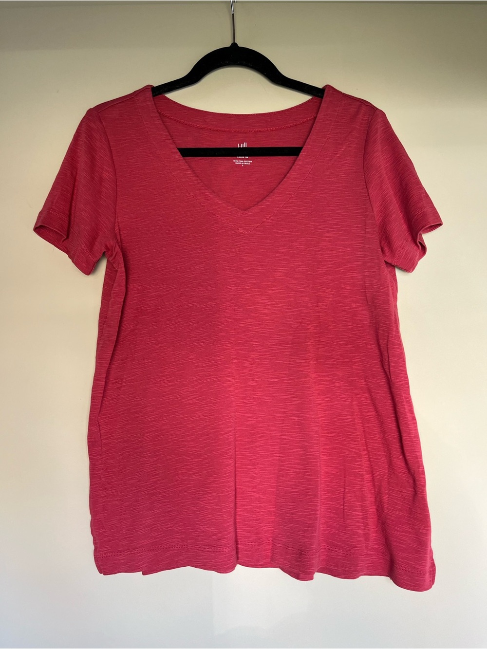 J. Jill Classic Pima-Slub V-Neck Tee